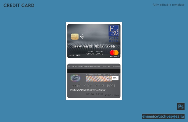 Comoros Exim Bank Mastercard – Beispielvorschau